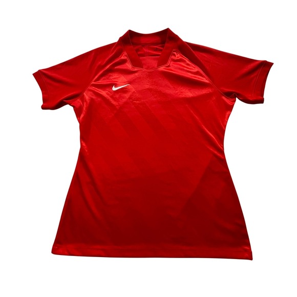Nike Tops - Nike Soccer Jersey Women Medium Red Dri-FIT Short Sleeve Athletic Training Shirt